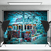 Lofaris Hip Hop Graffiti Wall Painting Architecture Backdrop